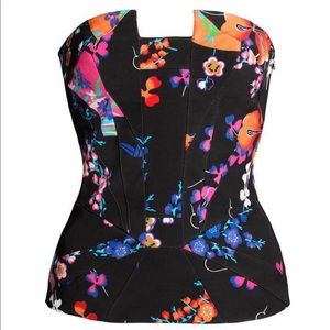 Versace for H&M Floral bustier size 4